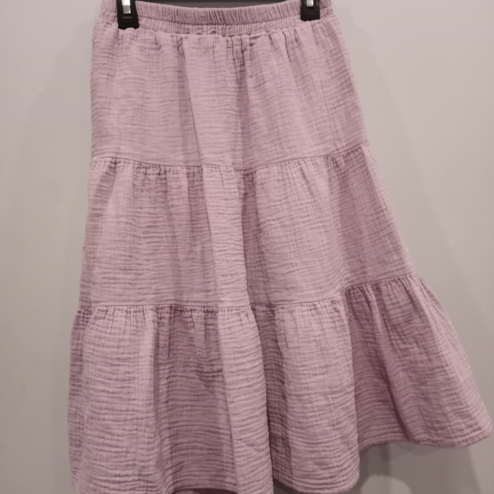 Chic Kids Tiered Skirt in Soft Lavender